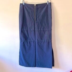 Kik Girl y2k rave girl bonsai mission Navy Blue maxi/midi/mini Skirt medium